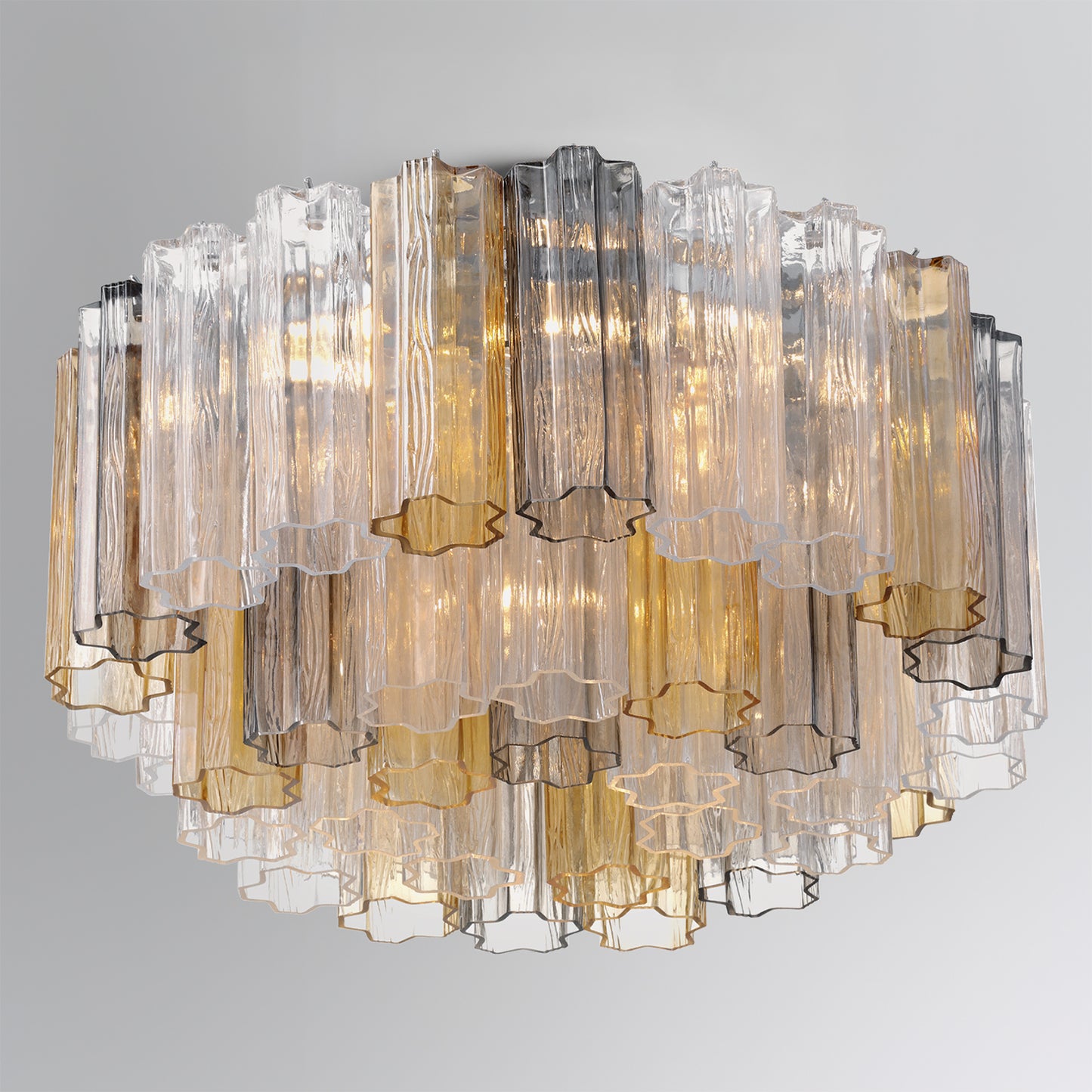 Addis 7 Light Aged Brass Flush Mount