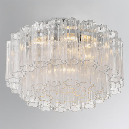 Addis 7 Light Aged Brass Flush Mount