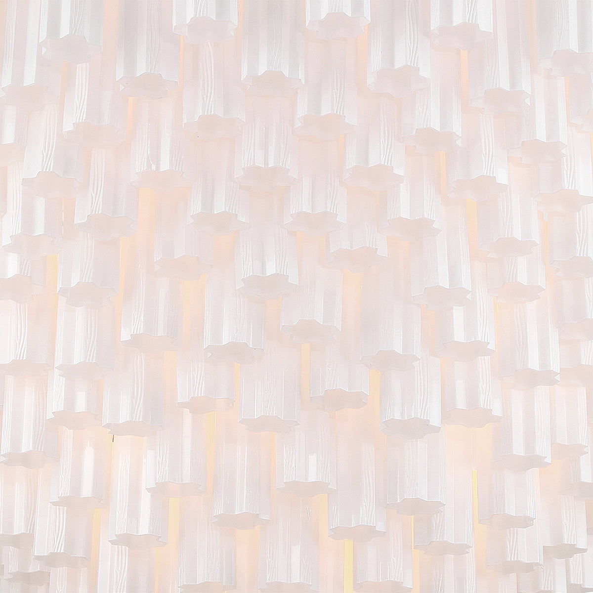 Crystorama Addis 62" 40-Light Chandelier Aged Brass White - detail