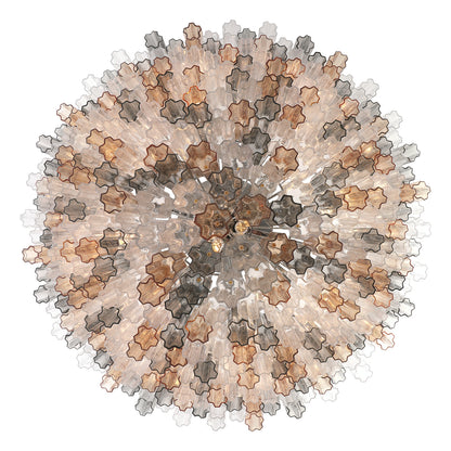 Crystorama Addis 62" 40-Light Chandelier Polished Chrome Autumn - detail