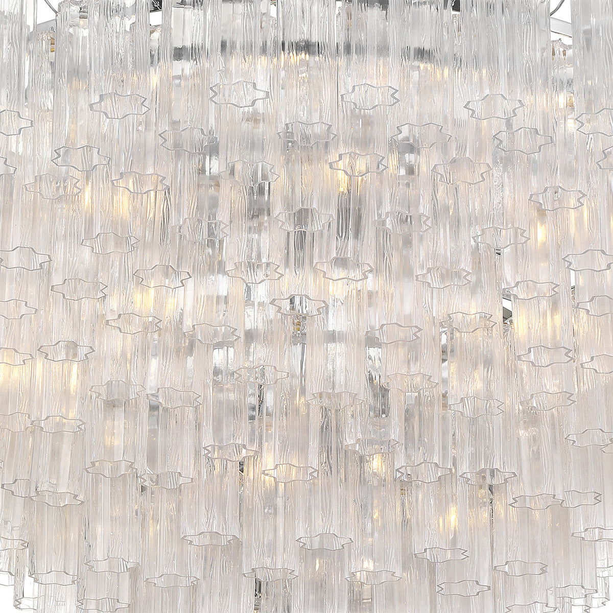 Crystorama Addis 62" 40-Light Chandelier Polished Chrome Clear - detail