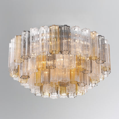 Addis 16 Light Aged Brass Flush Mount