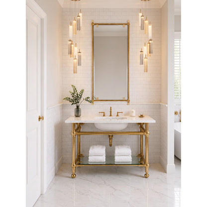 Crystorama Addis 12" LED Multi-Light Pendant Aged Brass Autumn - lifestyle