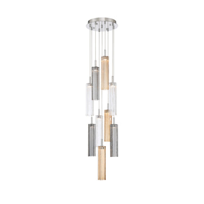 Crystorama Addis 12" LED Multi-Light Pendant Polished Chrome Autumn - detail