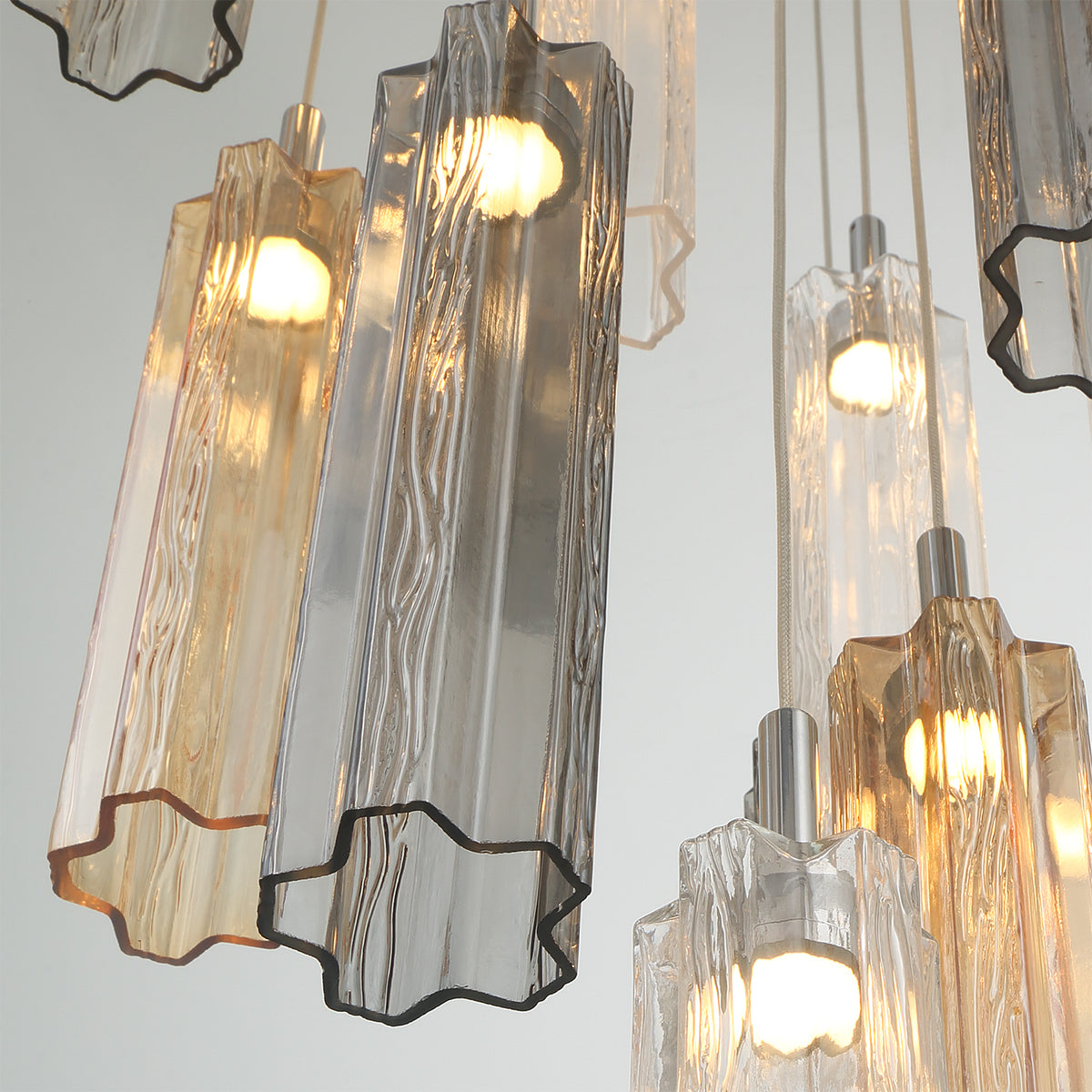 Crystorama Addis 12" LED Multi-Light Pendant Polished Chrome Autumn - detail