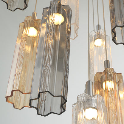 Crystorama Addis 12" LED Multi-Light Pendant Polished Chrome Autumn - detail
