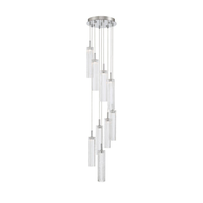 Crystorama Addis 12" LED Multi-Light Pendant Polished Chrome Clear