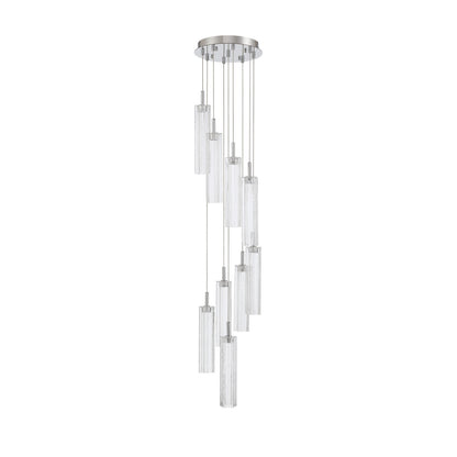 Crystorama Addis 12" LED Multi-Light Pendant Polished Chrome Clear - detail