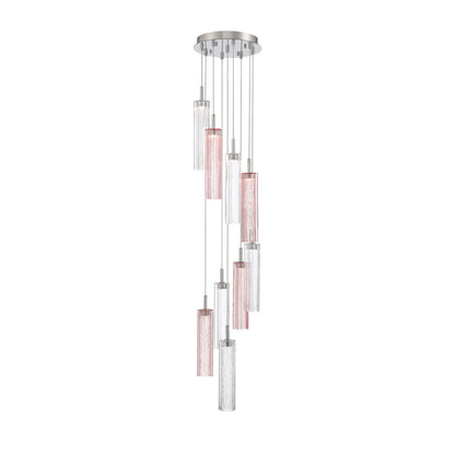 Crystorama Addis 12" LED Multi-Light Pendant Polished Chrome Spring