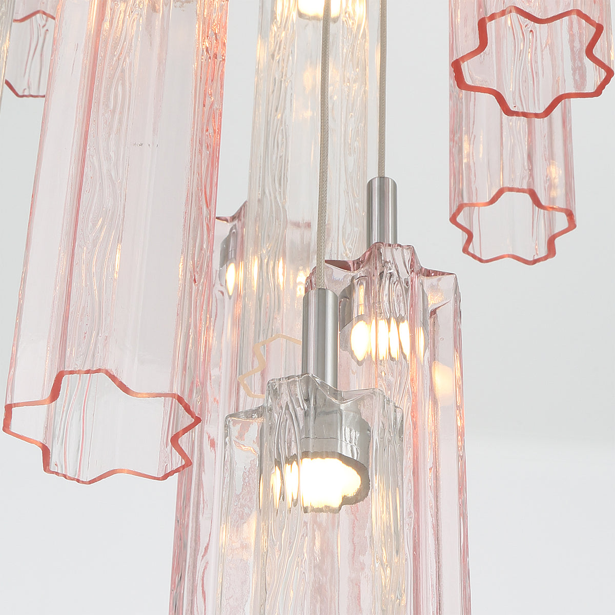 Crystorama Addis 12" LED Multi-Light Pendant Polished Chrome Spring - detail