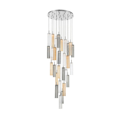 Crystorama Addis 26" LED Multi-Light Pendant Polished Chrome Autumn