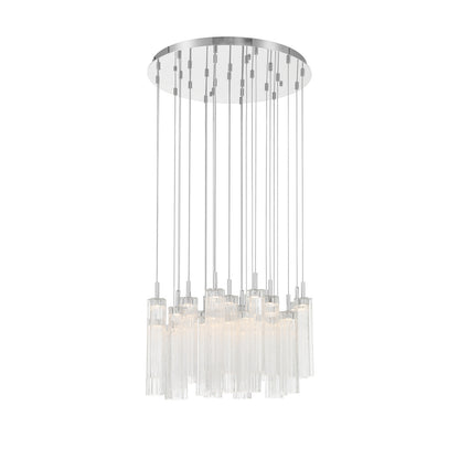 Crystorama Addis 26" LED Multi-Light Pendant Polished Chrome Clear - detail