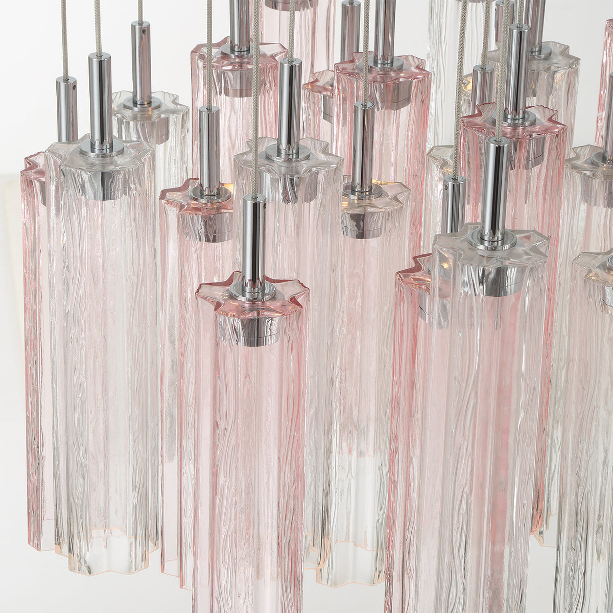 Crystorama Addis 26" LED Multi-Light Pendant Polished Chrome Spring - detail