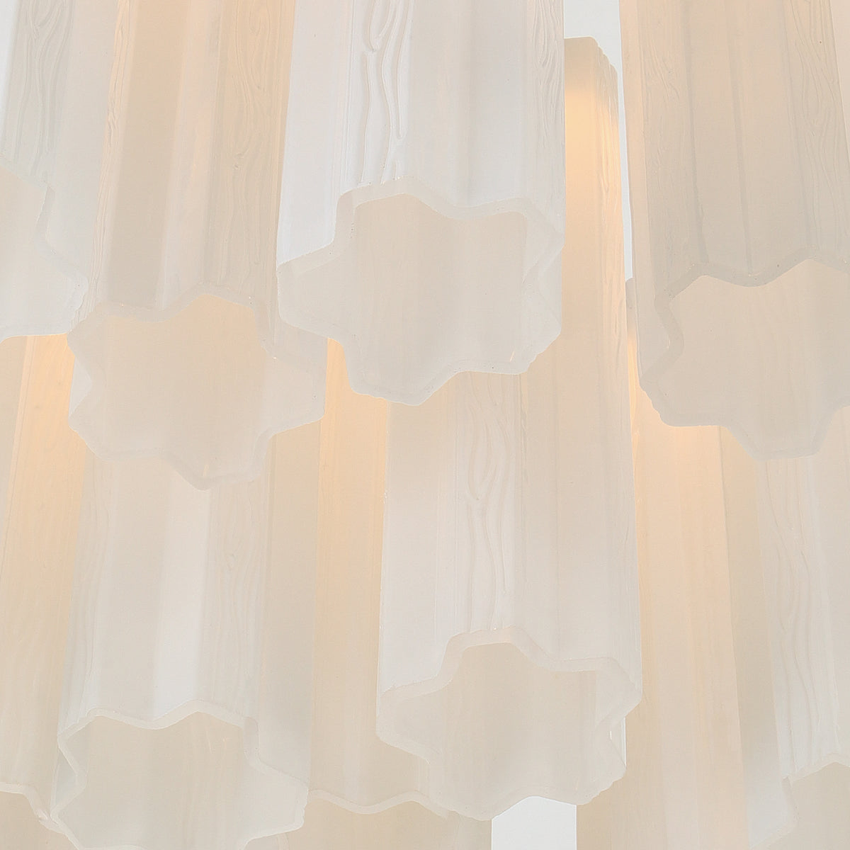 Crystorama Addis 36" LED Multi-Light Pendant Aged Brass White - detail