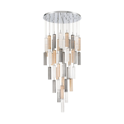 Crystorama Addis 36" LED Multi-Light Pendant Polished Chrome Autumn - detail