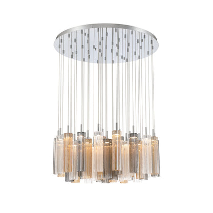 Crystorama Addis 36" LED Multi-Light Pendant Polished Chrome Autumn - detail