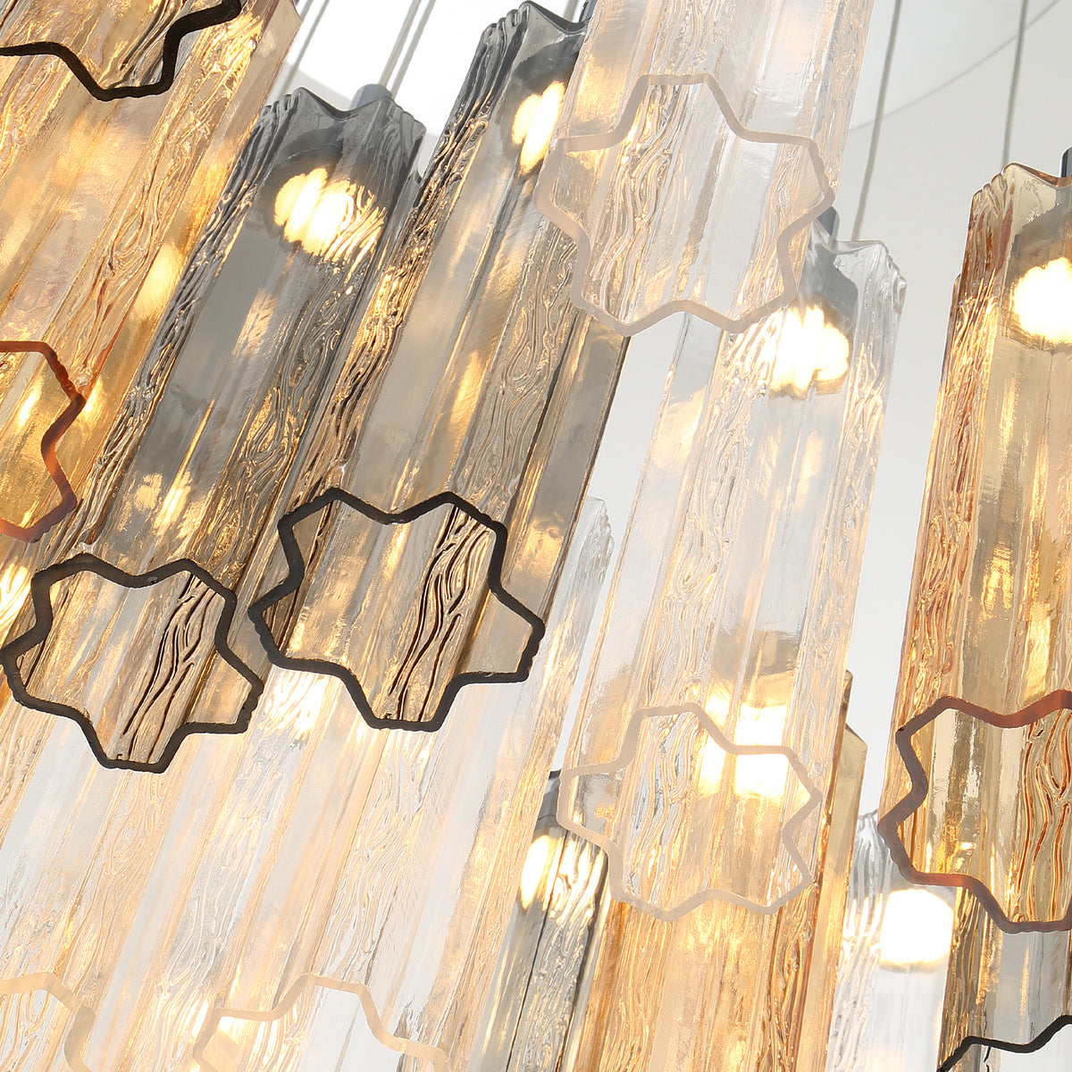 Crystorama Addis 36" LED Multi-Light Pendant Polished Chrome Autumn - detail