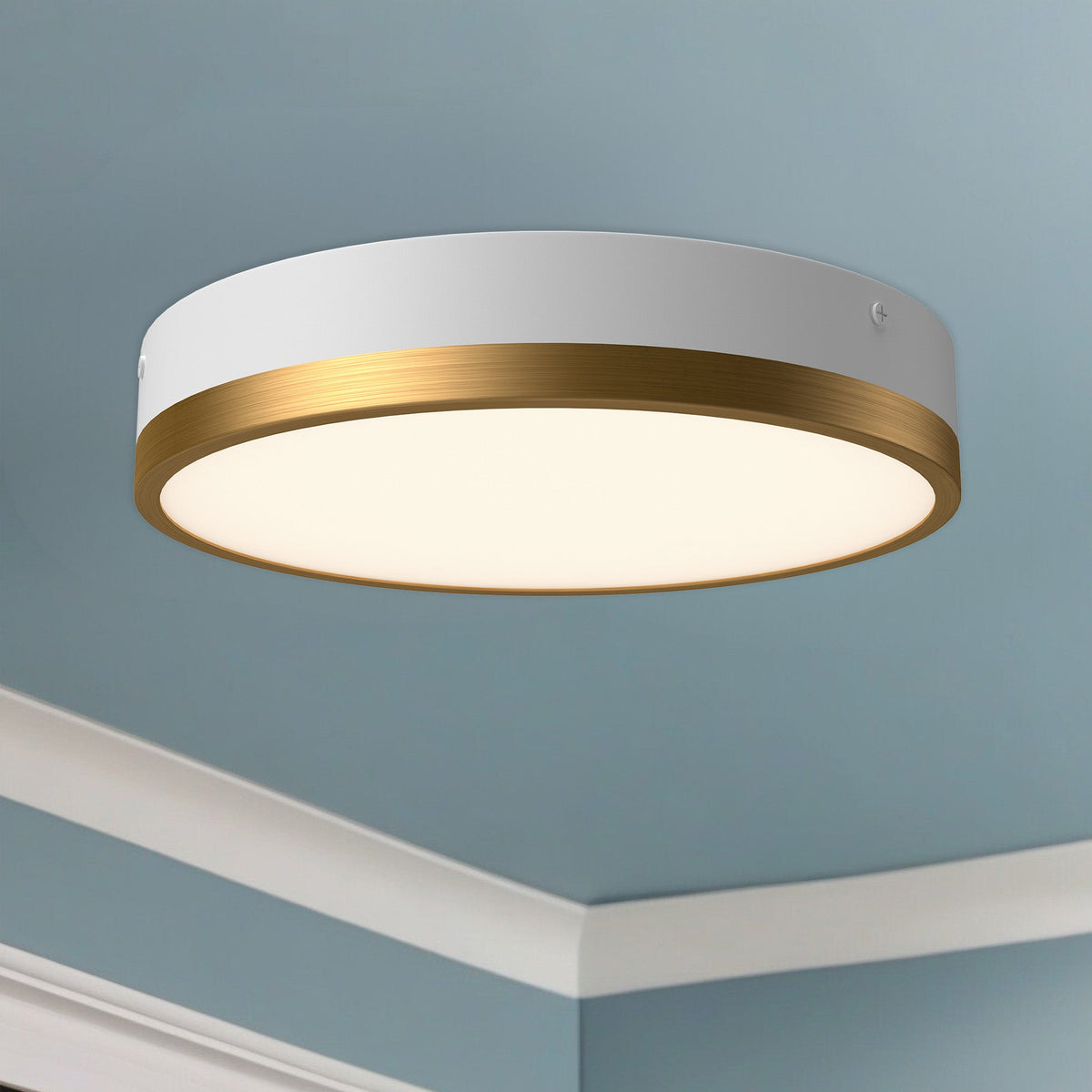 Adelaide 11" LED Flush Mount - Two Tone