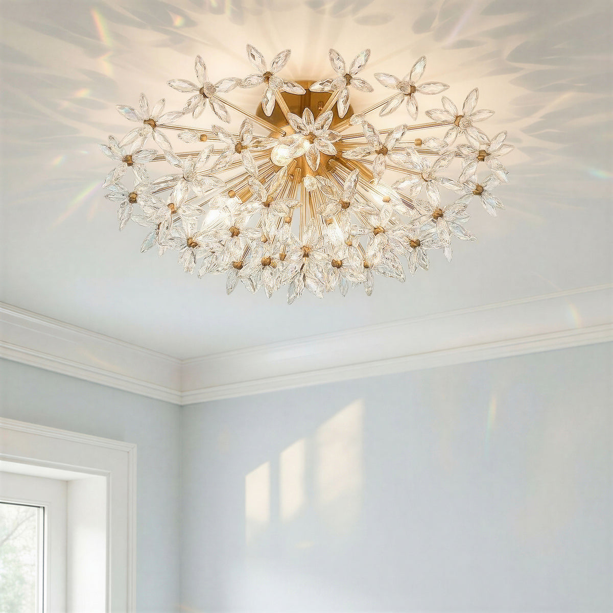 Crystorama Adley 4-Light Semi-Flush Mount - lifestyle