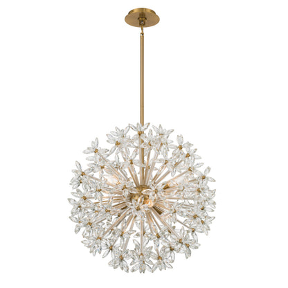Crystorama Adley 6-Light Aged Brass Chandelier