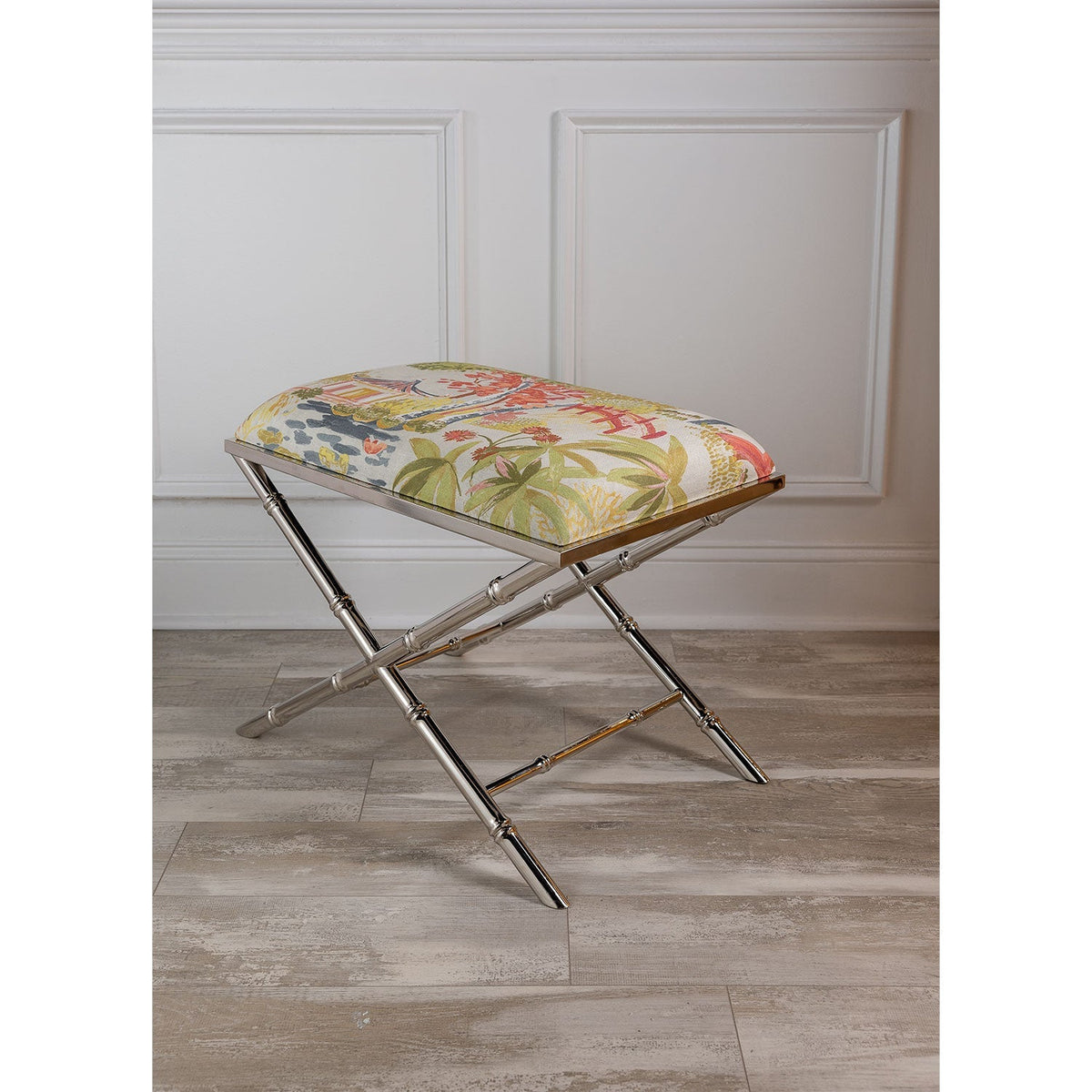 Lauderdale Bench Imperial Summer / Nickel