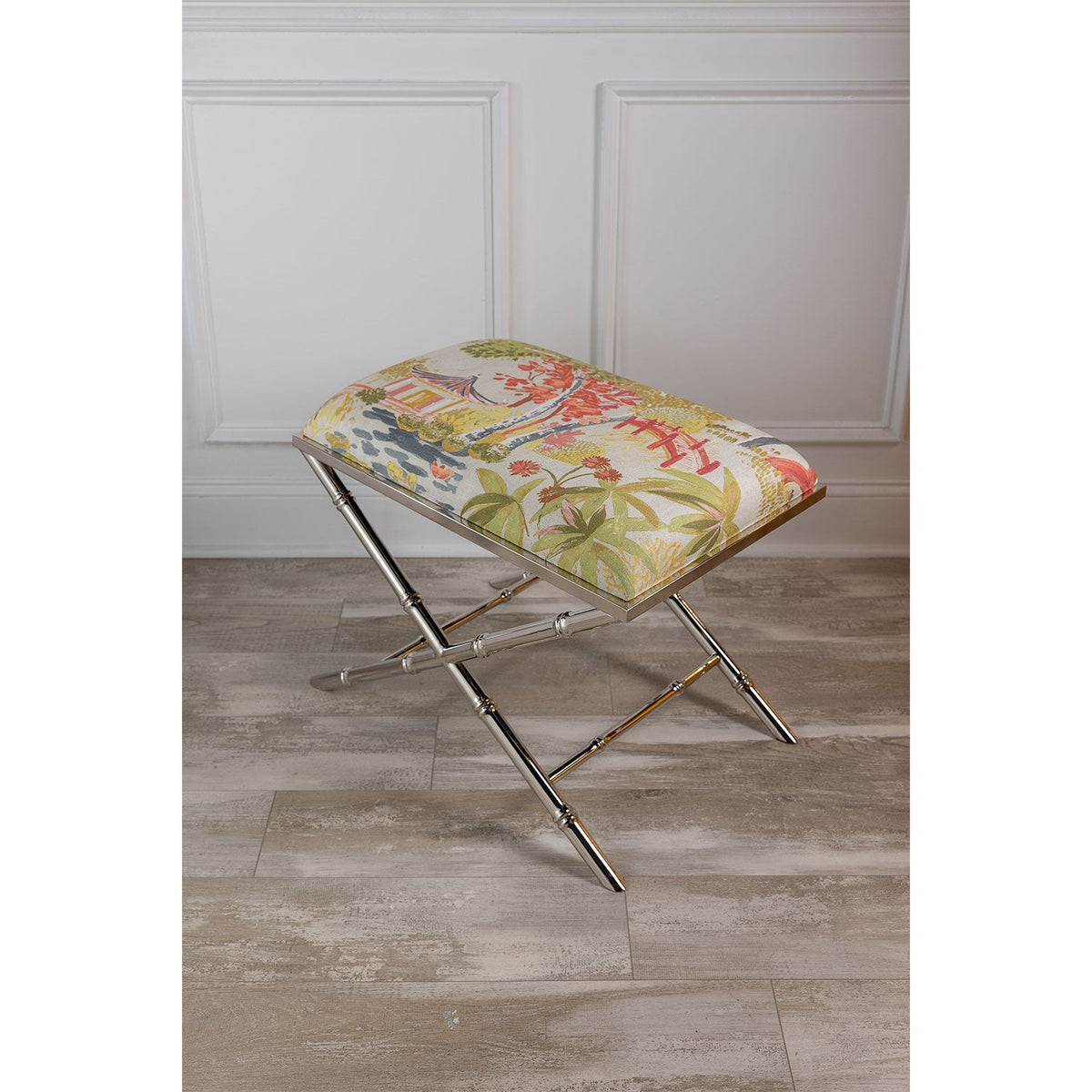 Port 68 Lauderdale Bench Aged Brass, Polished Nickel view 7