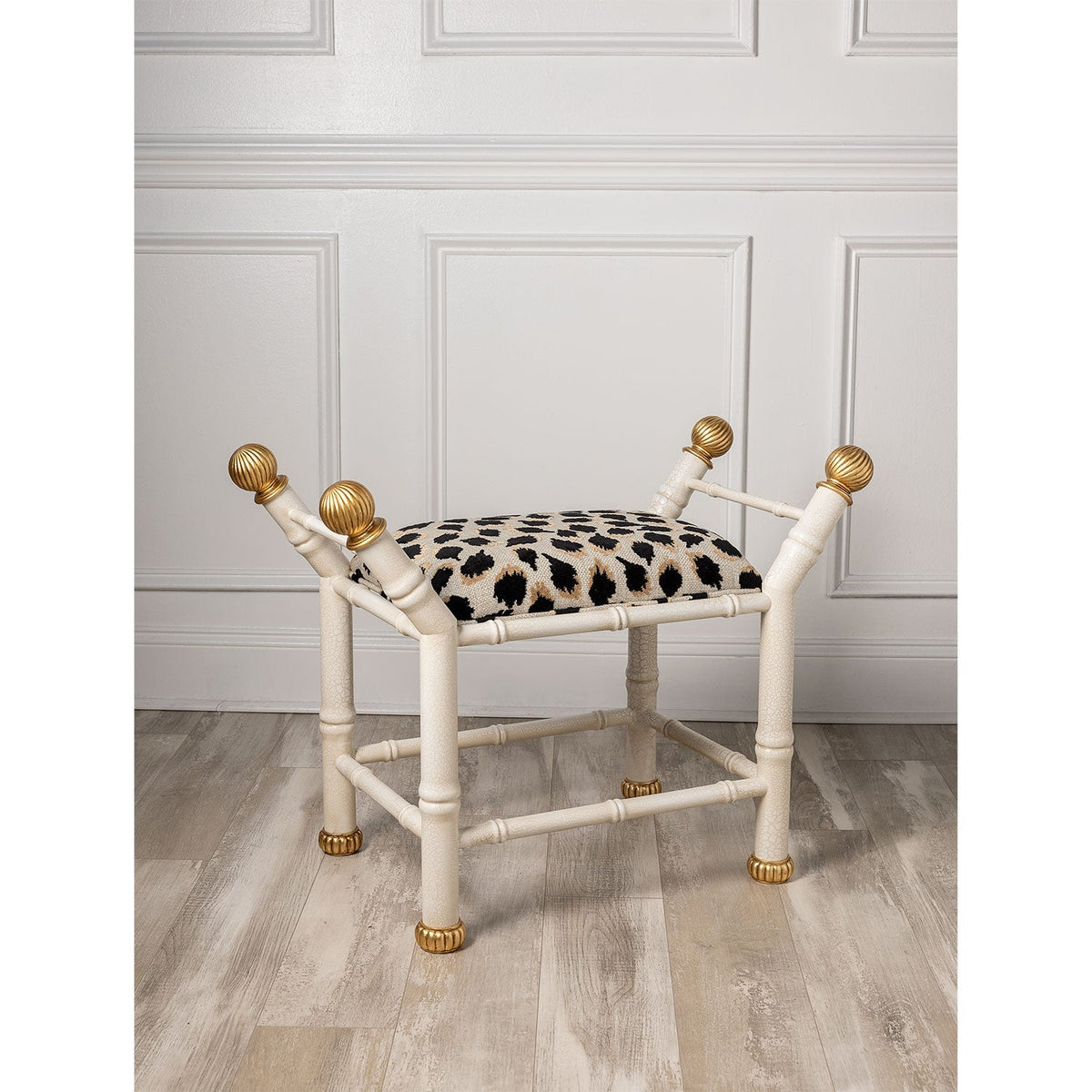 Boca Bench Ocelot Black / White