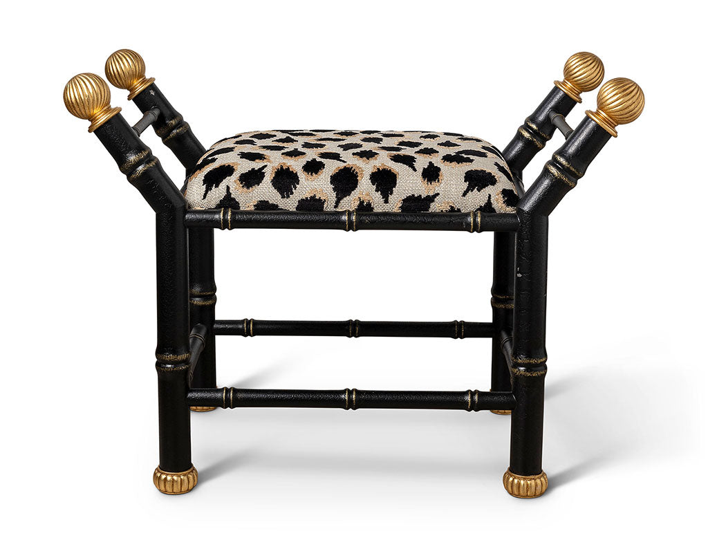 Boca Bench Ocelot Black / Black