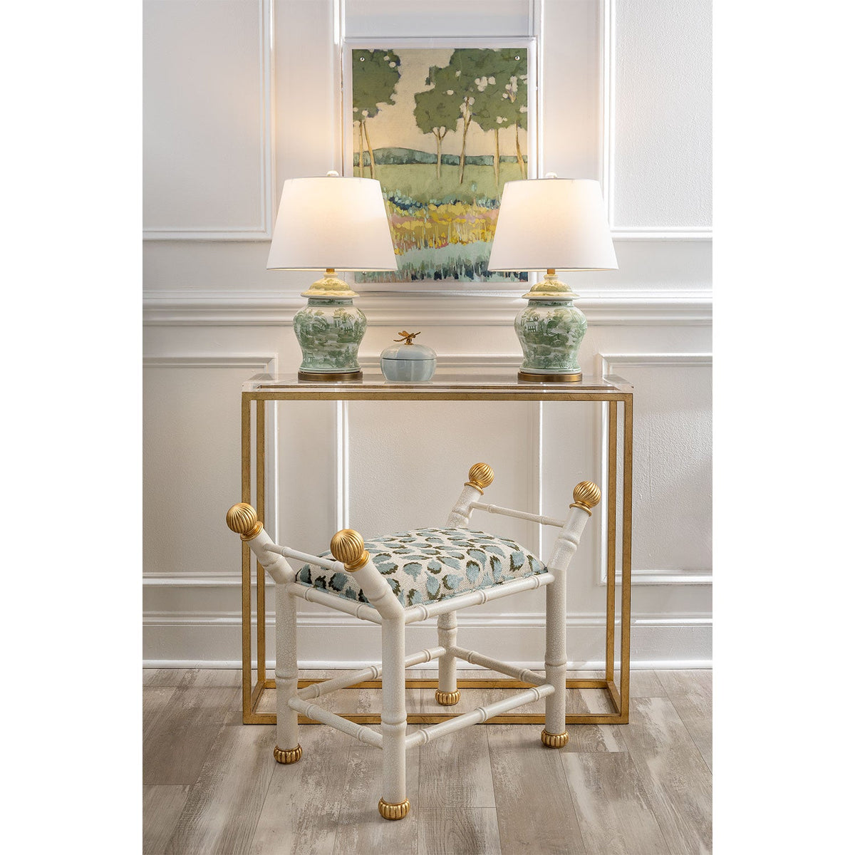 Port 68 Boca Bench Gold Leaf view 7