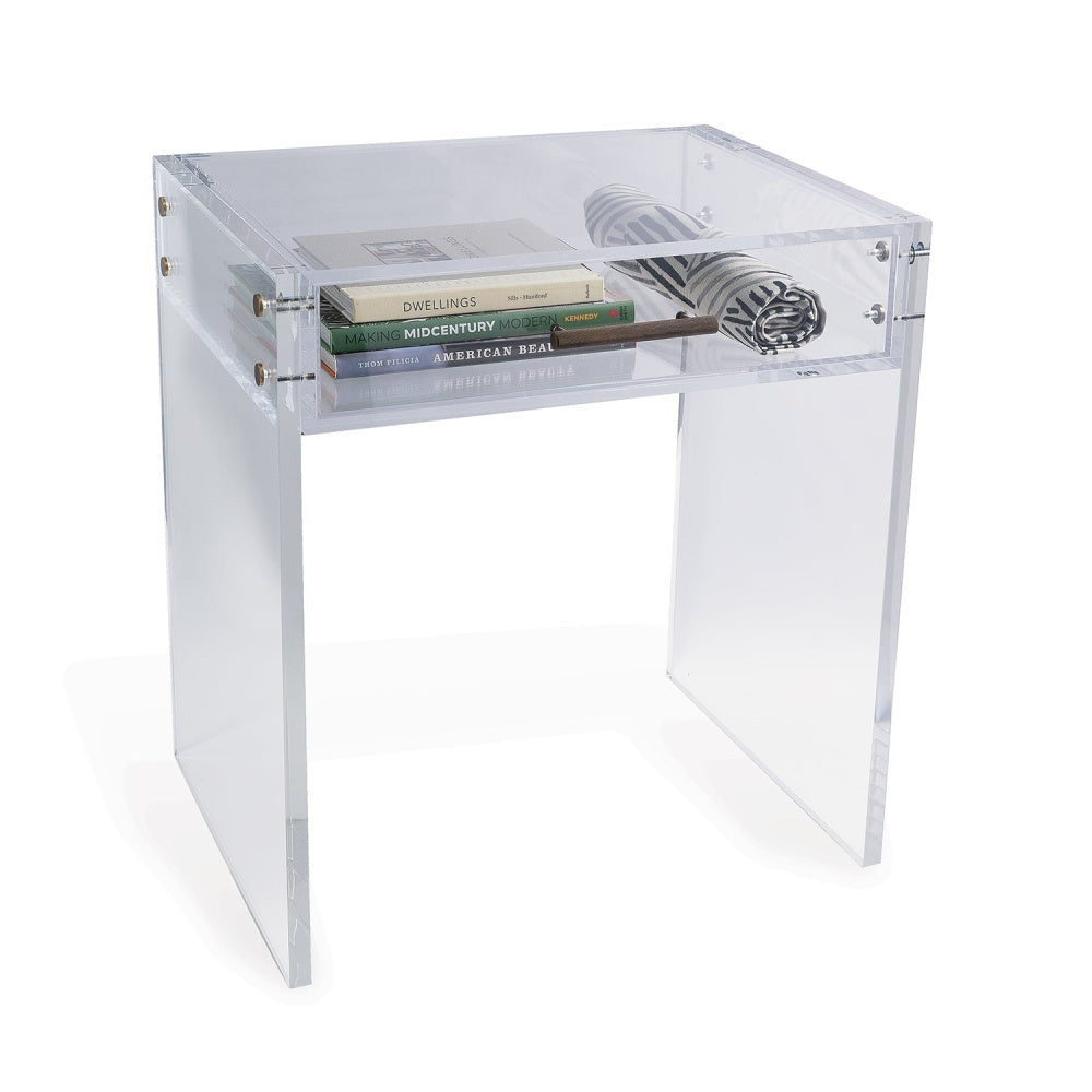 Port 68 Milan End Table Aged Brass view 3