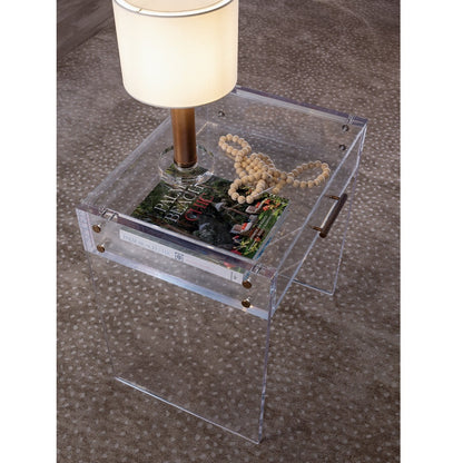 Port 68 Milan End Table Aged Brass view 4