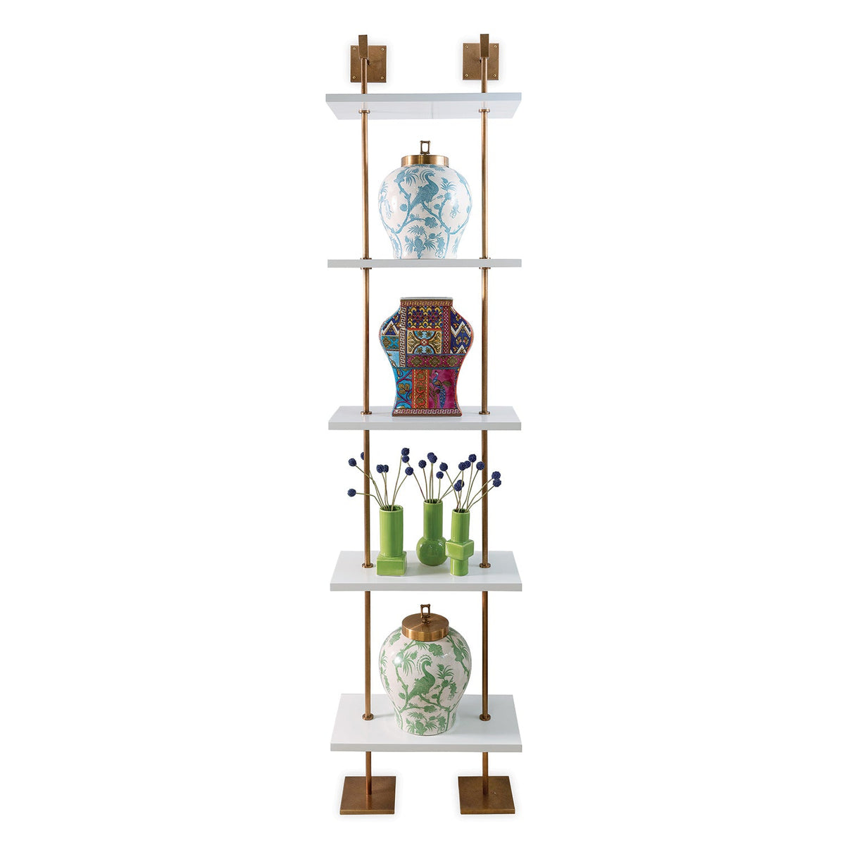 Port 68 Marais 5-Tier Shelf in White, 24" Wide