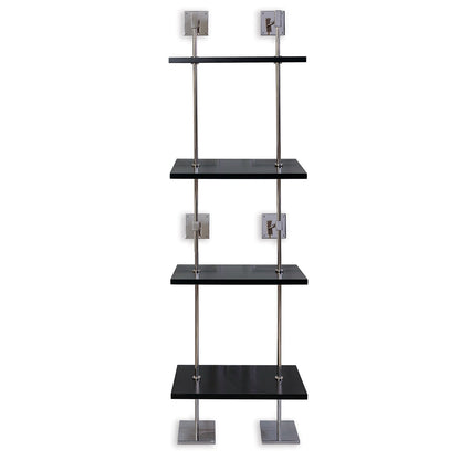 Port 68 Marais 4-Tier Shelf in Black, 24" Wide