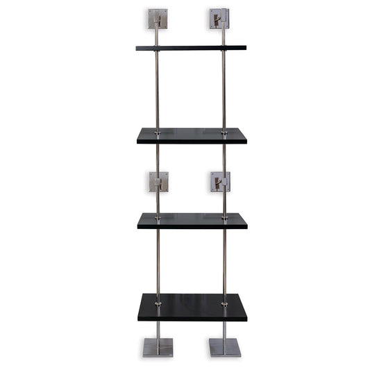 Port 68 Marais 4-Tier Shelf in Black, 24" Wide