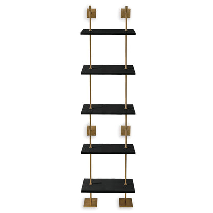 Port 68 Marais 5-Tier Shelf Aged Brass