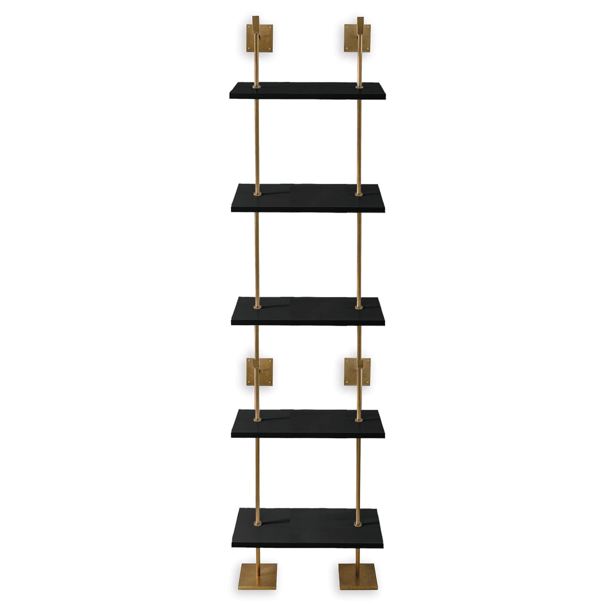 Port 68 Marais 5-Tier Shelf in Black, 24" Wide
