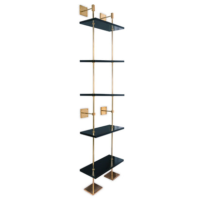 Port 68 Marais 5-Tier Shelf Gold