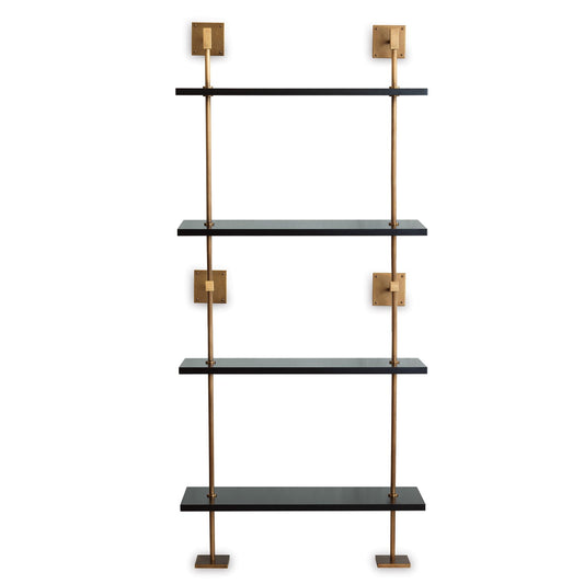 Port 68 Marais 4-Tier Shelf Aged Brass view 2
