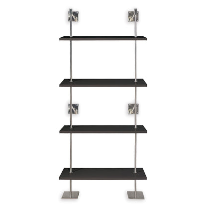 Marais 4-Tier Shelf Black / Nickel
