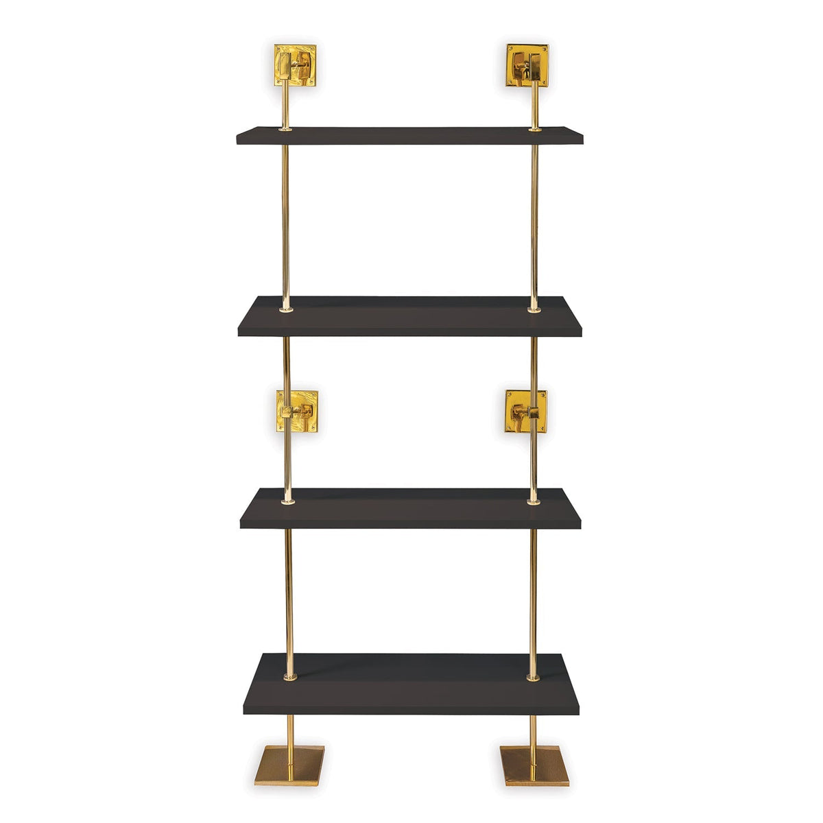 Marais 4-Tier Shelf Black / Gold