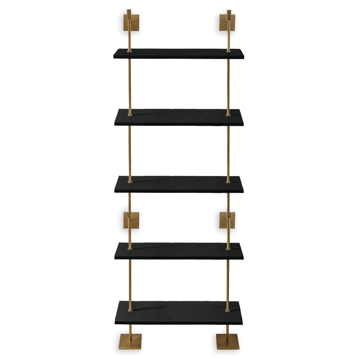 Port 68 Marais 5-Tier Shelf Aged Brass