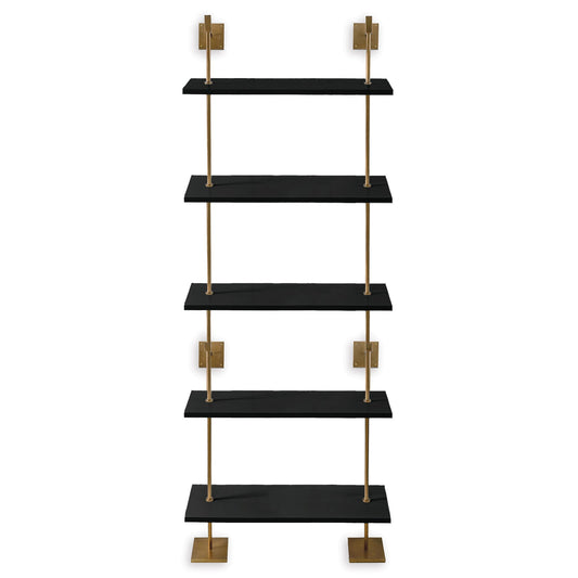 Port 68 Marais 5-Tier Shelf in Black, 36" Wide