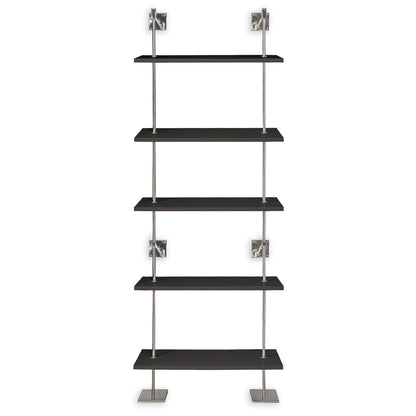 Marais 5-Tier Shelf Black / Nickel