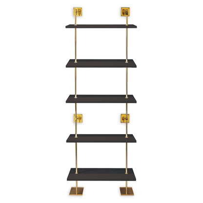Port 68 Marais 5-Tier Shelf Gold