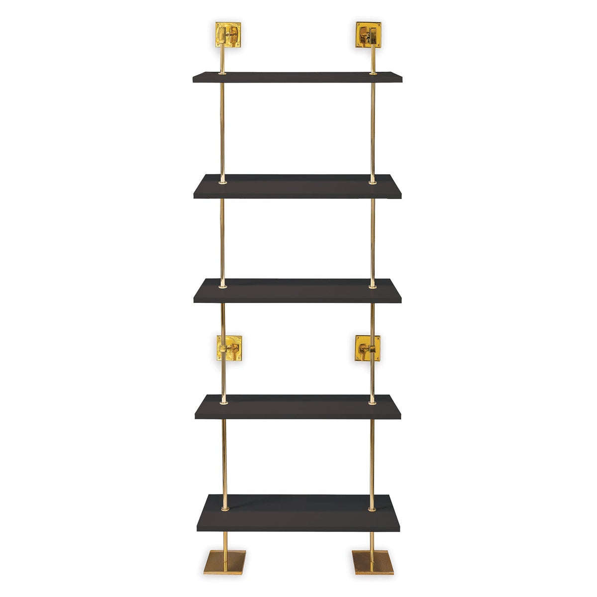 Marais 5-Tier Shelf Black / Gold