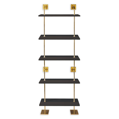 Marais 5-Tier Shelf Black / Gold