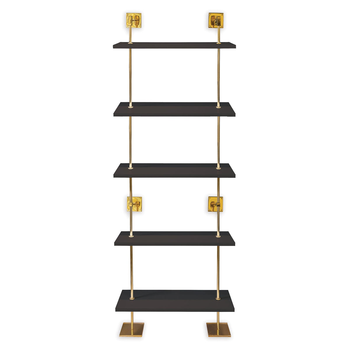 Port 68 Marais 5-Tier Shelf in Black, 36" Wide