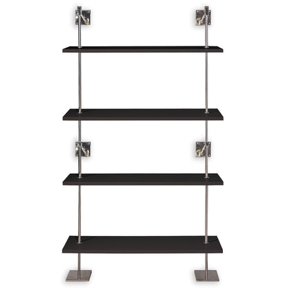 Marais 4-Tier Shelf Black / Nickel