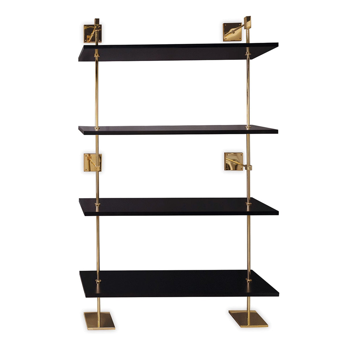 Marais 4-Tier Shelf Black / Gold