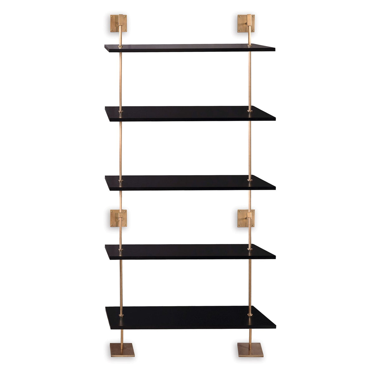 Port 68 Marais 5-Tier Shelf in Black, 48" Wide
